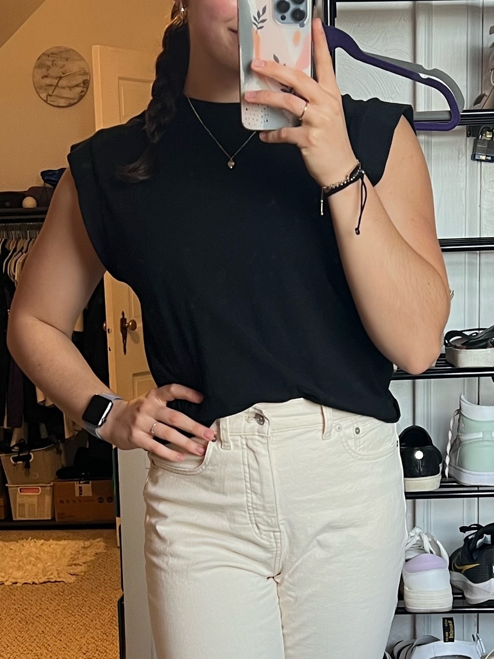 Black Cap Sleeve Zara Top